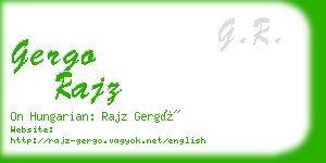 gergo rajz business card